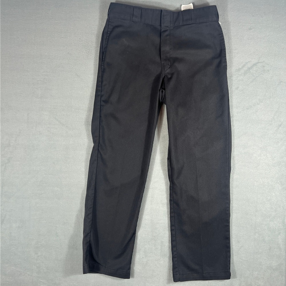 Dickies Mens 874 Original Fit Pants 32x30 Black Straight Leg Workwear Trousers